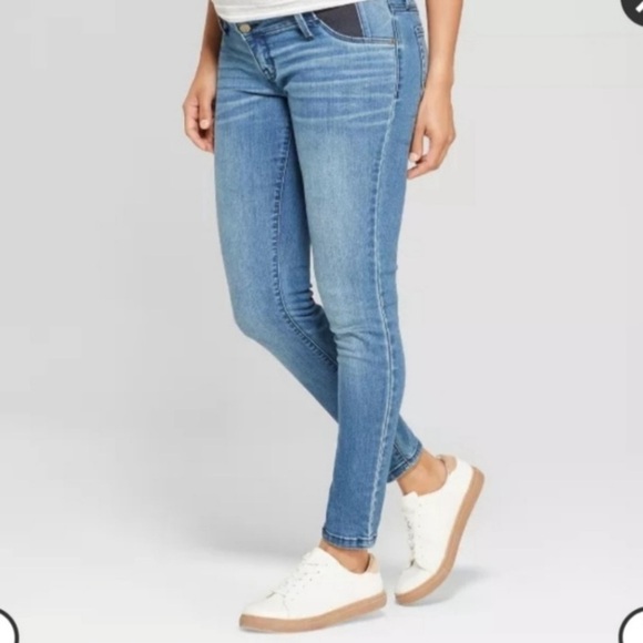 Isabel Maternity Under Belly Elastic Side Panels Skinny Jeans - Picture 15 of 15